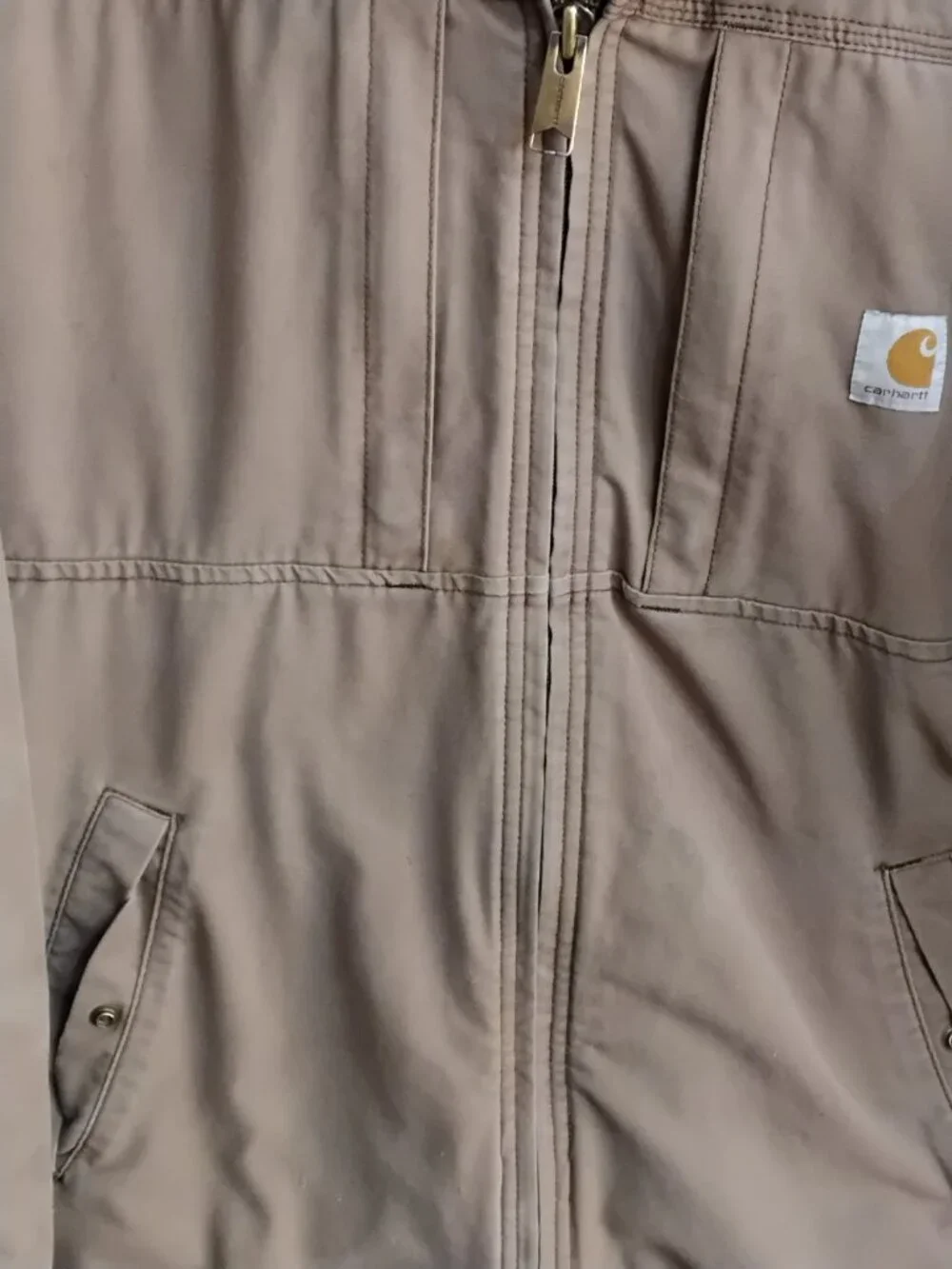 Carhartt Men's Full Swing Cryder Quick Duck Insulated Jacket Brown Size LT